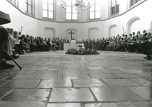 850809 Afbeelding van een viering tijdens de Franciscaanse Landdag in de Janskerk (Janskerkhof) te Utrecht.